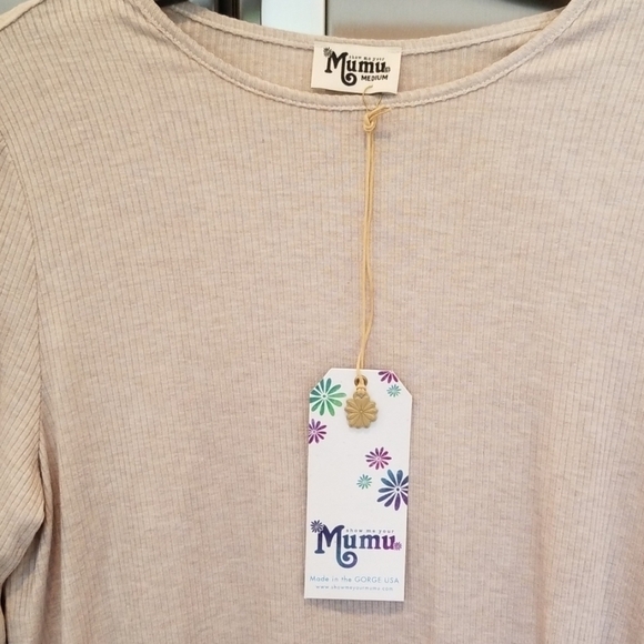 💕SHOW ME YOUR MUMU💕 Lewis Top ~ Slinky Rib Stone - Picture 6 of 8